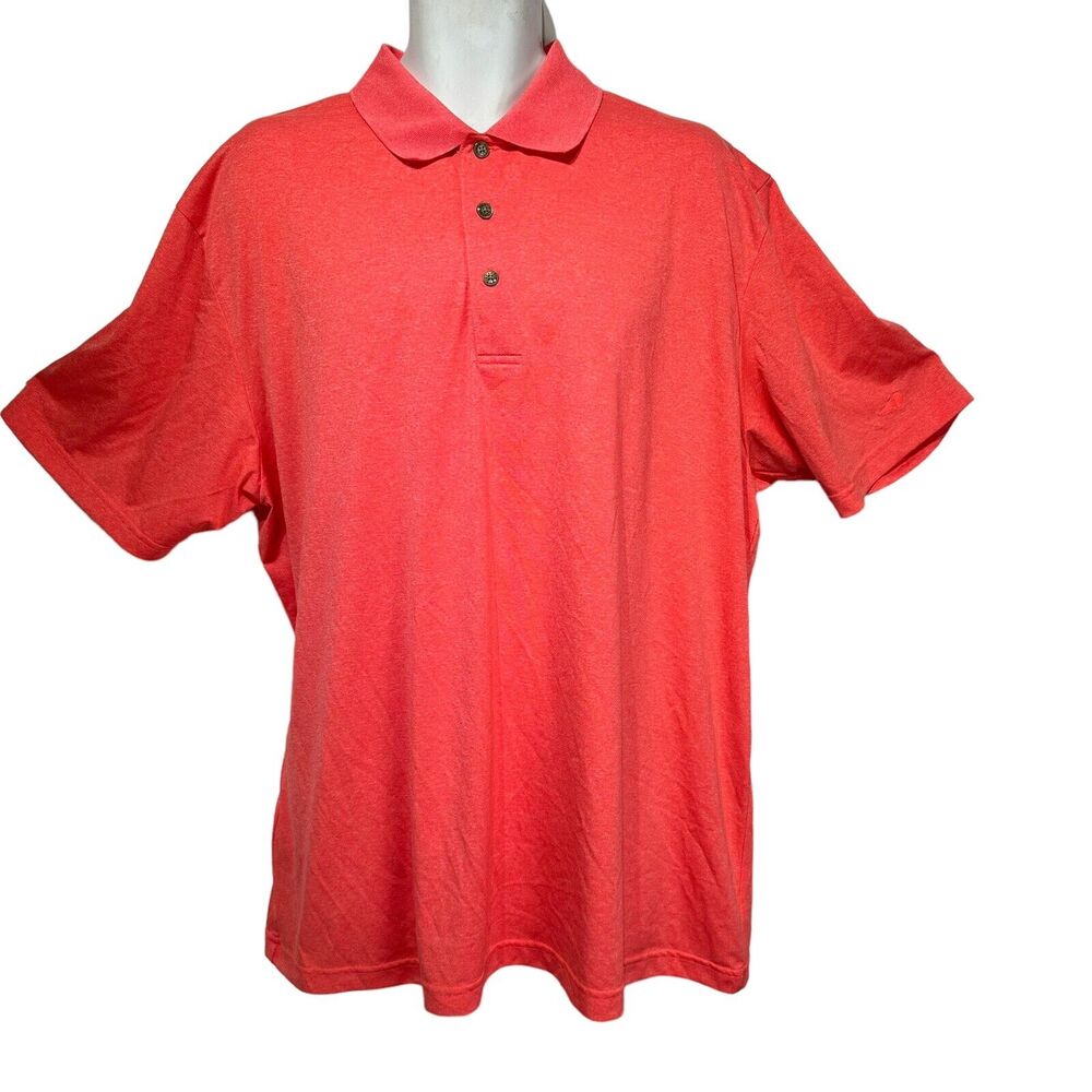 Grand Slam Orange Polyester Golf Men’s Polo Shirt Size XXL